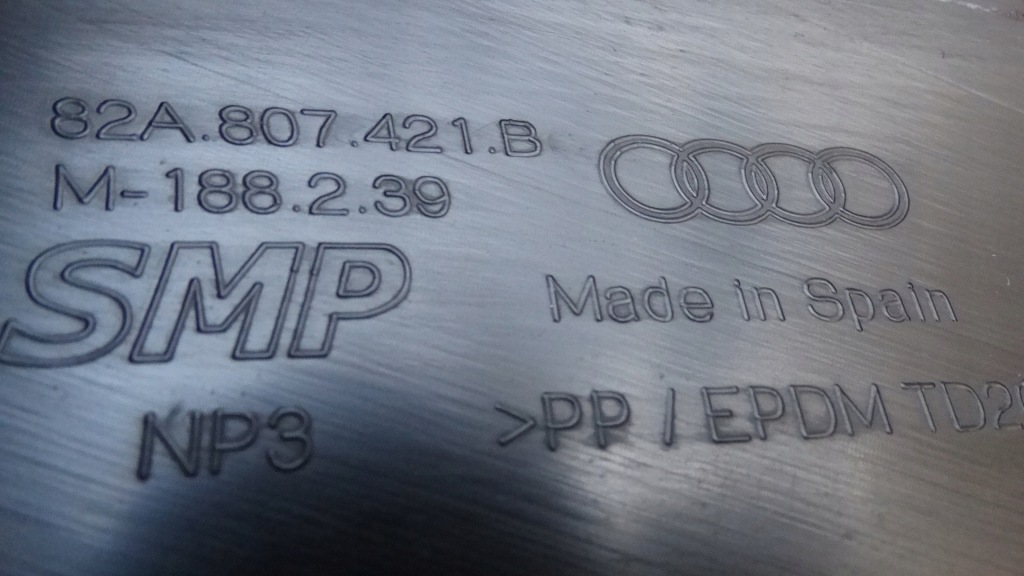 Купить Audi a1 ii 2018- диффузор накладка бампера задняя 82a807421b