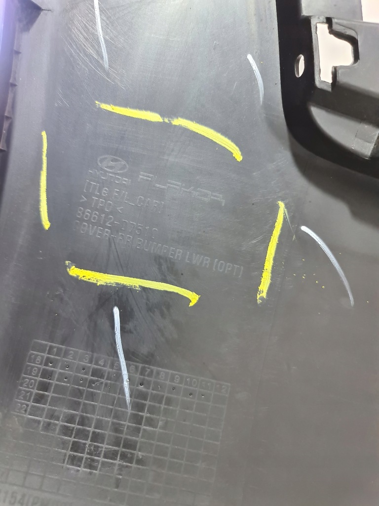 фото №13, Hyundai tucson iii lift спойлер накладка бампера задня задній 86612-d7510