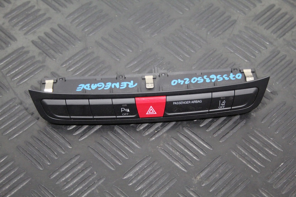 фото №1, Перемикачі консолі світла аварійних jeep renegade 07356350240