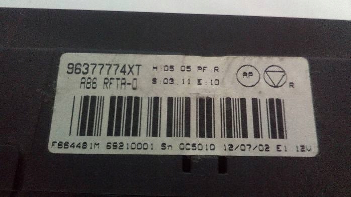 фото №11, Панель обдув i кондиціонера citroenc3 96377774xt