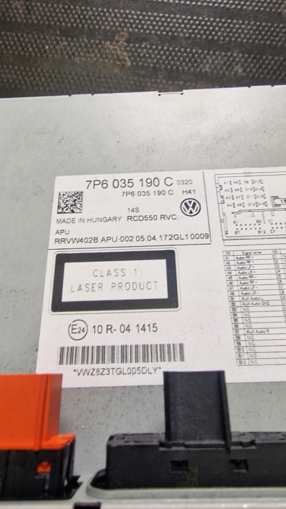 фото №3, Дисплей радио touareg 7p lift 7p6035190c