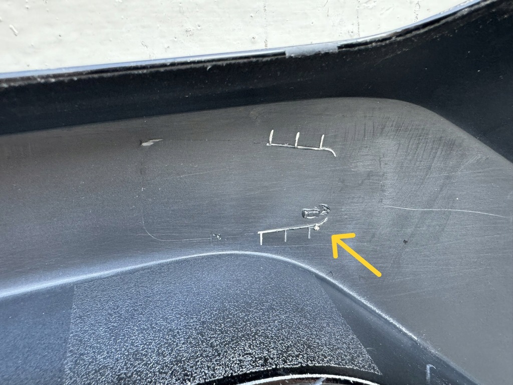 фото №13, Mitsubishi l200 6 vi 19r- спойлер накладка бампера перед передня 9106a003