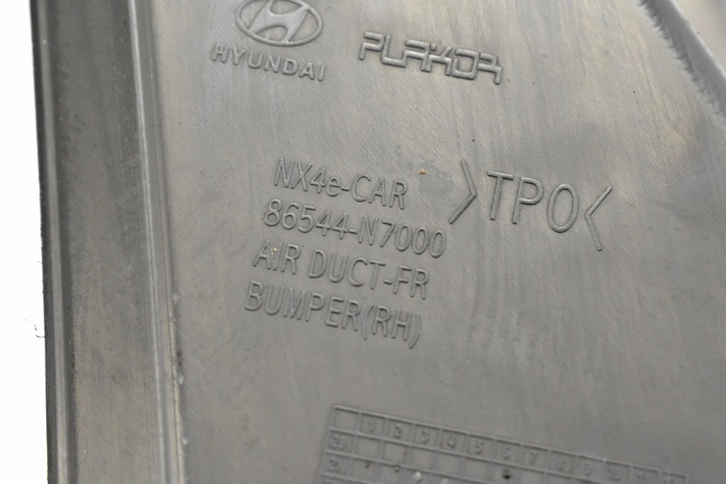фото №14, Hyundai tucson nx4 mk4 передня частина бампер правий air повітропровід 86544n7000 original