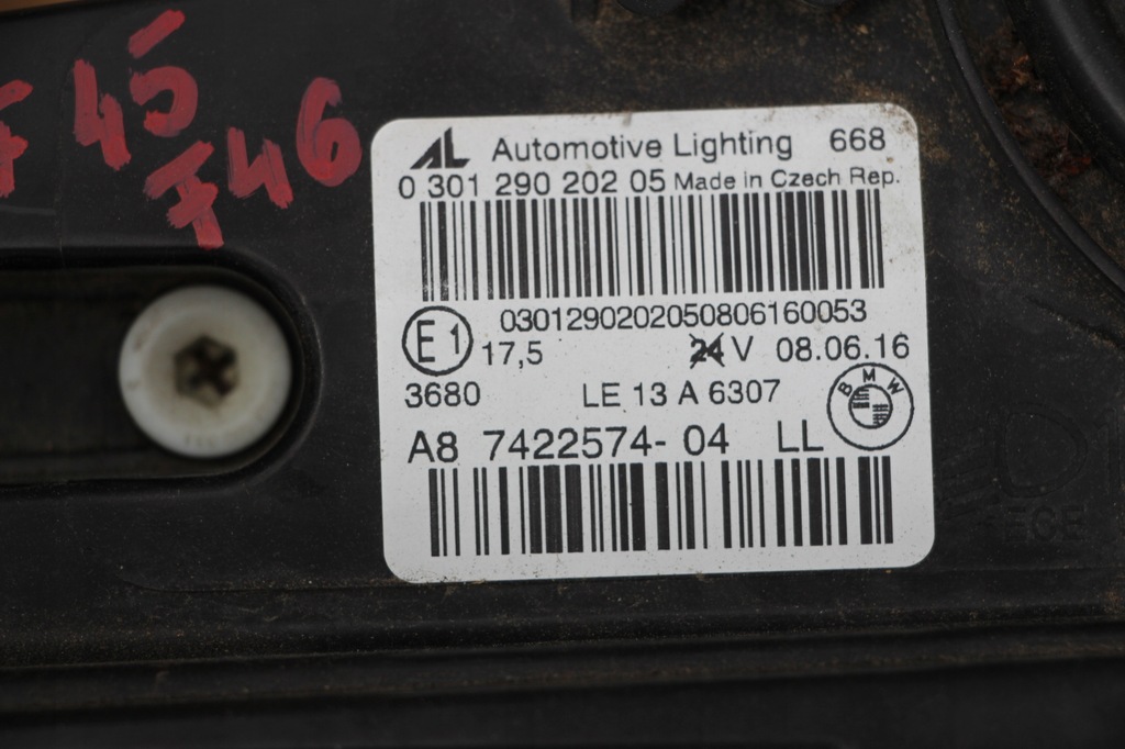 фото №9, Лампа перед передняя правая bmw 2 f45 f46 обычная oryg с 2016r eu