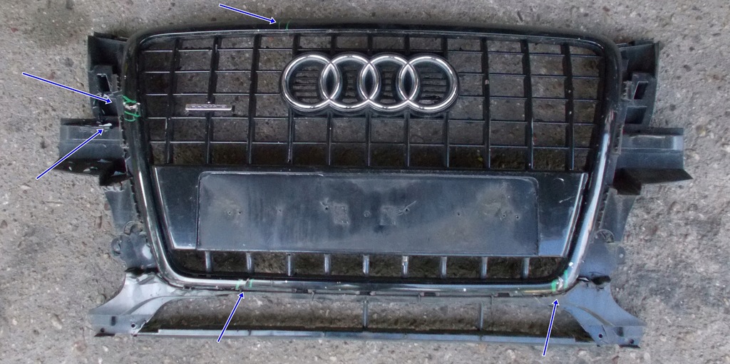 фото №4, Audi q5 2.0 tdi 11r решітка радіатора решітка радіатора