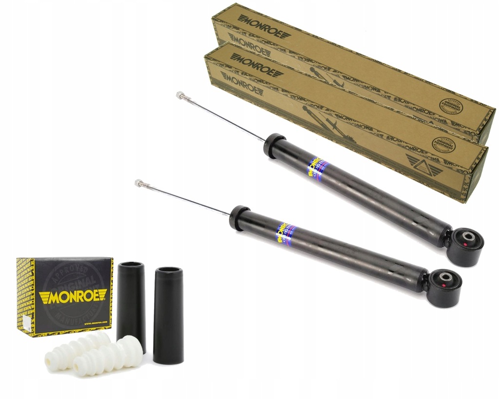 фото №1, Monroe 2x амортизаторы + защита i отбойники vw seat audi skoda