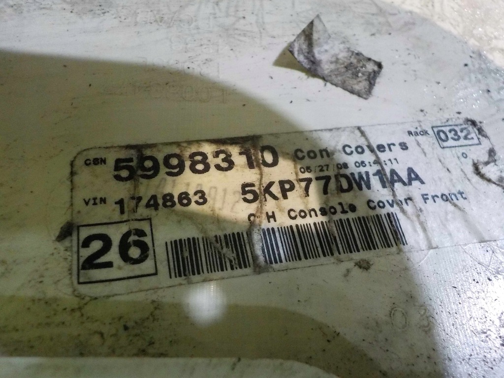 фото №4, Chrysler grand voyager v 09r рамка бардачок ліхтарі стельовий 5kp77dw1aa