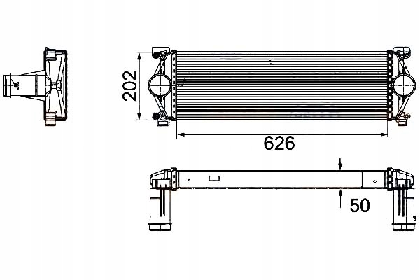 фото №2, Інтеркулер радіатор повітря наддувний [he