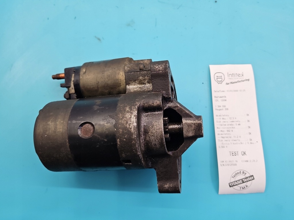 фото №1, Test стартер peugeot 206 1.1 wiel