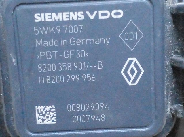 фото №2, Расходомер renault clio iii megane iii 1.5 dci