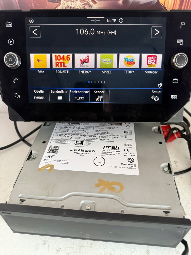 фото №3, Vw passat tiguan t-roc навігація радіо мультимедіа mib3 3g5035820d