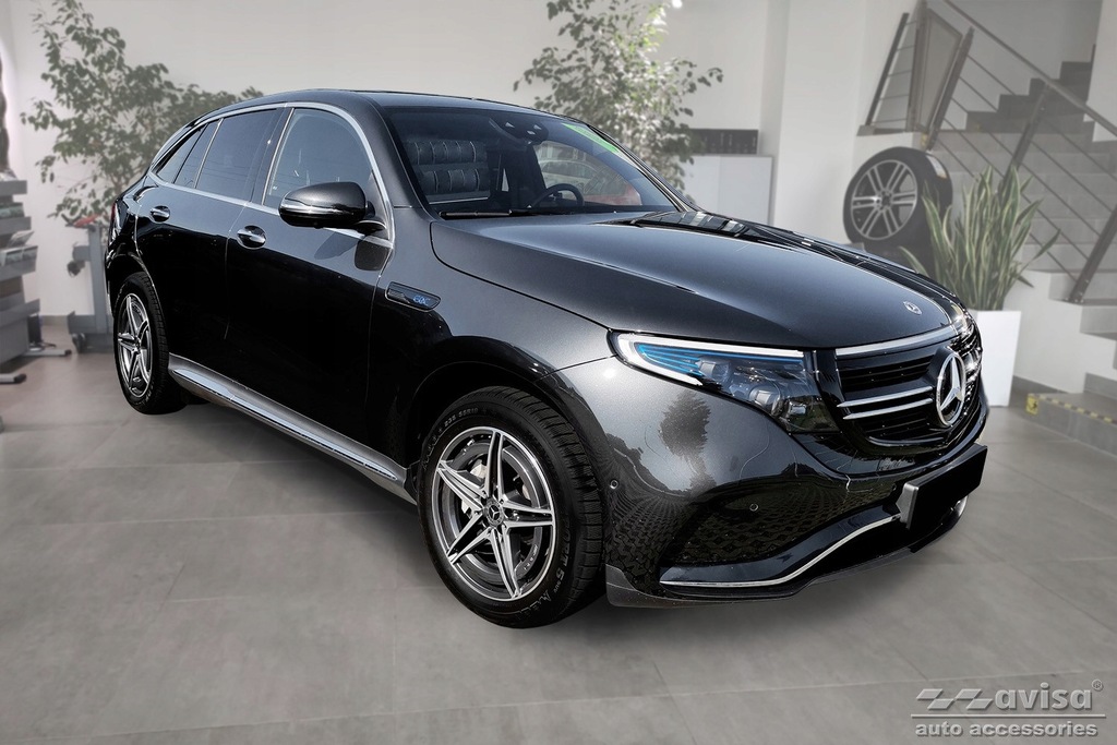 фото №8, Mercedes eqc n293 молдинг сталевий накладка na бампер задня