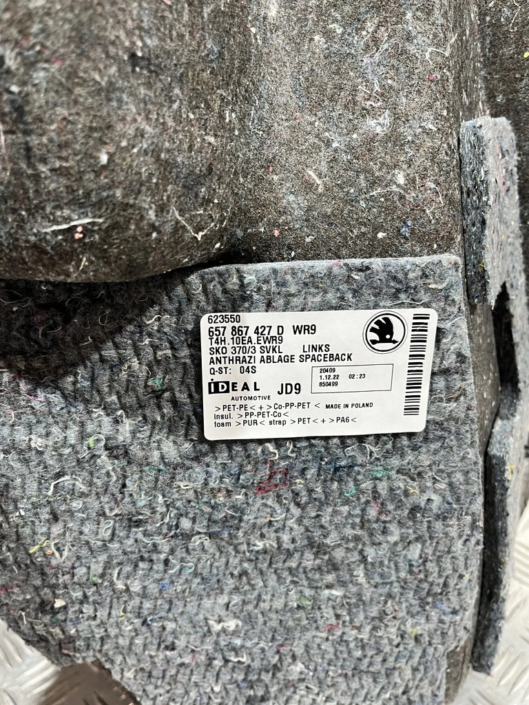 фото №1, Обшивка багажника лівий scala 19- 657867427d