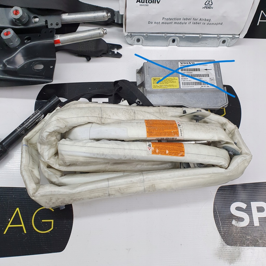 фото №9, V70 xc70 s80 панель приладів консоль подушки безпеки ремені подушка безпеки