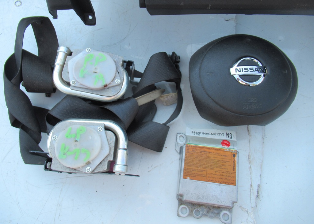 фото №8, Micra k13 приборная панель приборная панель подушки безопасности ремни датчик