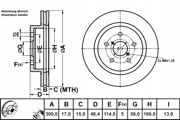 фото №1, Ate 24.0117-0111.1 диск гальмівна