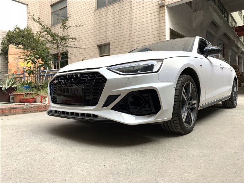 фото №13, Бампер перед audi a4 b9 8w 20- lift rs4 look + нижня захист