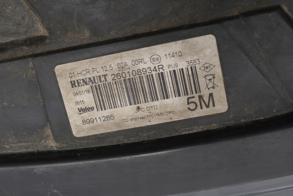 фото №13, Оригинальная лампа правая renault espace v 260108934r