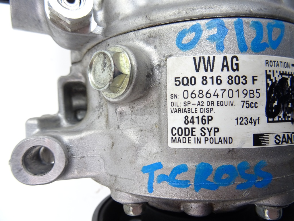 фото №7, Vw t-cross компрессор кондиционера 5q0816803f