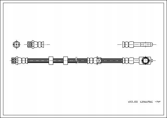 фото №1, Corteco 19031632 шланг гальмівний гнучкий