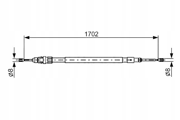 Купить Трос тормоза ручного bosch 474616 92104523 fbs05