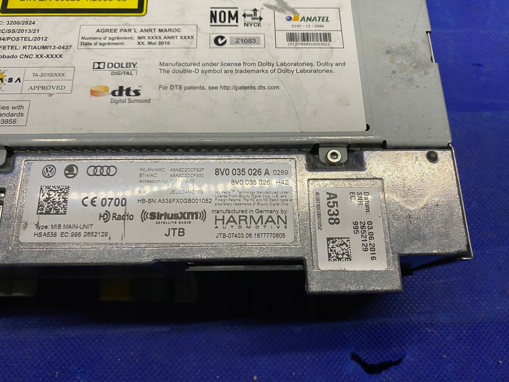 фото №8, Audi s3 8v a3 зчитувач навігації мультимедіа mmi harman kardon 8v0035026a