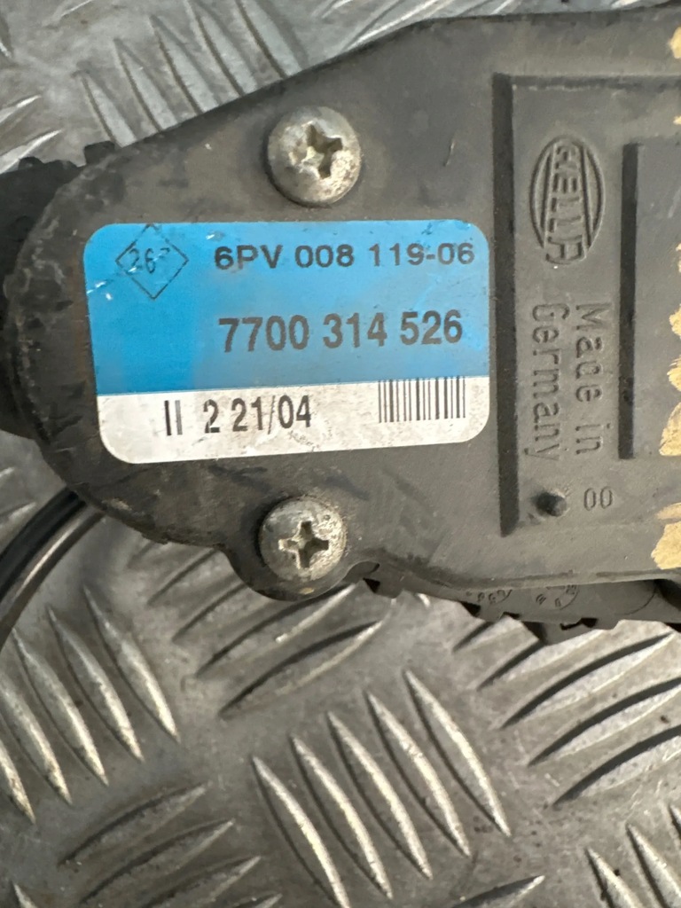 фото №2, Потенциометр газа renault master ii 7700314526