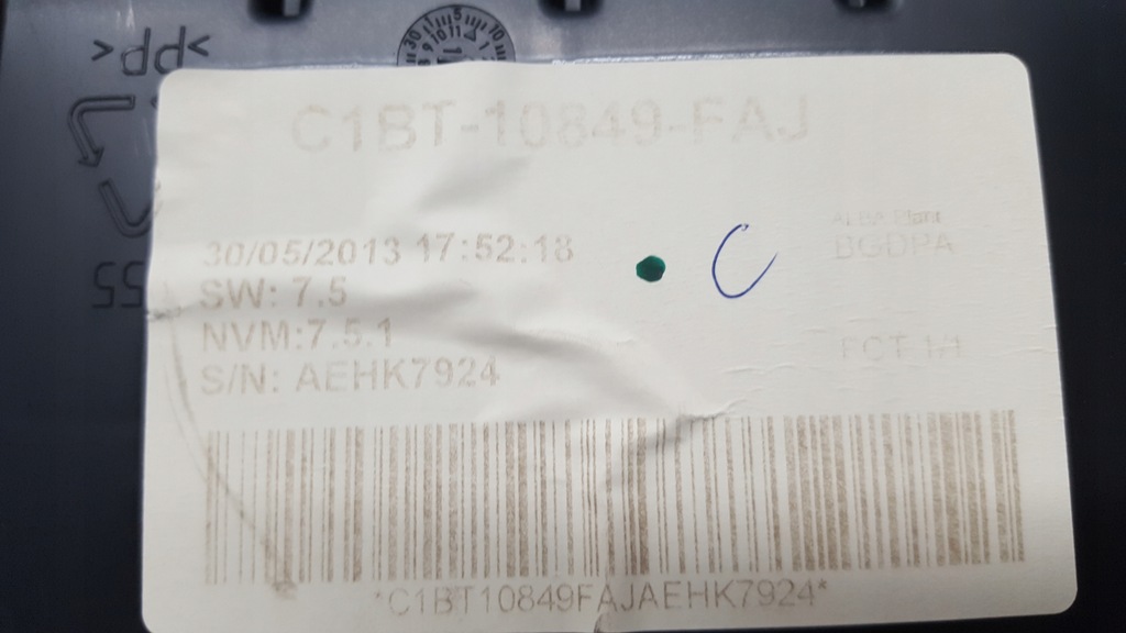 фото №8, Ford b-max 1,0 ecoboost бортовой компьютер иммобилайзер набор