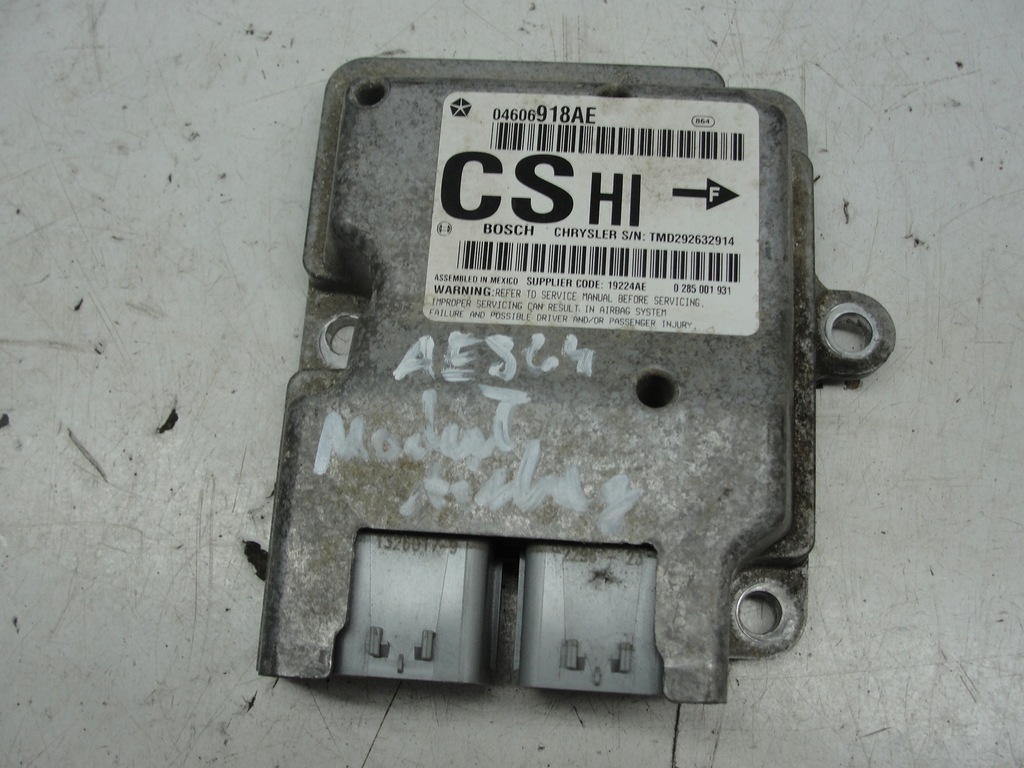 фото №1, Модуль подушка безпеки chrysler pacifica 4.0 03-07r