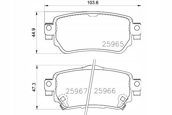 фото №2, Гальмівні колодки гальмівні nissan leaf qashqai ii x-trail re