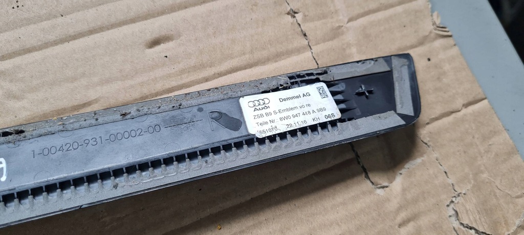 фото №11, S4 b9 8w a5 молдинг поріг накладка s line підсвічена права 8w0947418a a5