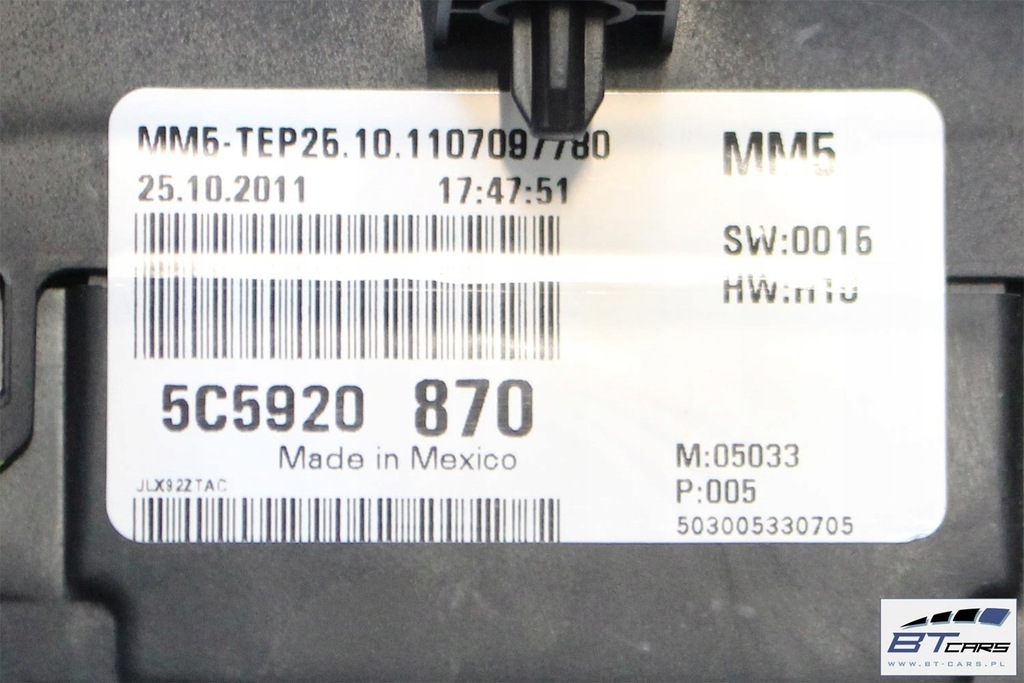 фото №6, Vw the beetle набір стартовий запуск автомобіля автомобіля 5c5920870 06j906027a