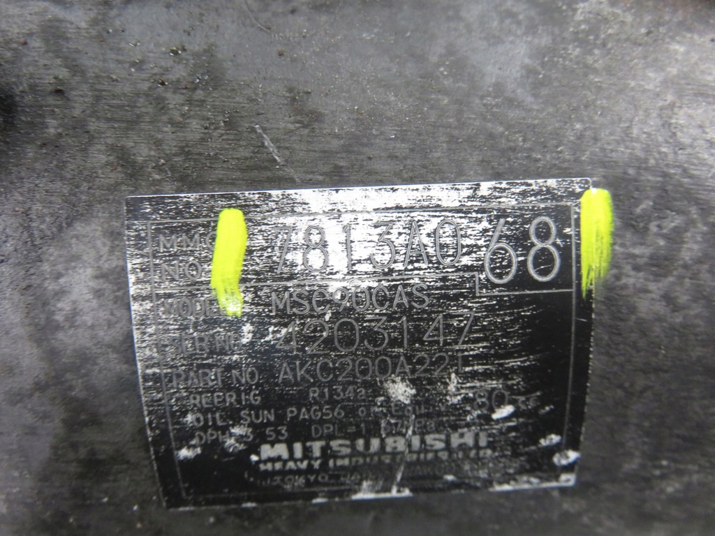 фото №6, Компрессор кондиционера mitsubishi outlander ii 2.0 di-d 7813a068