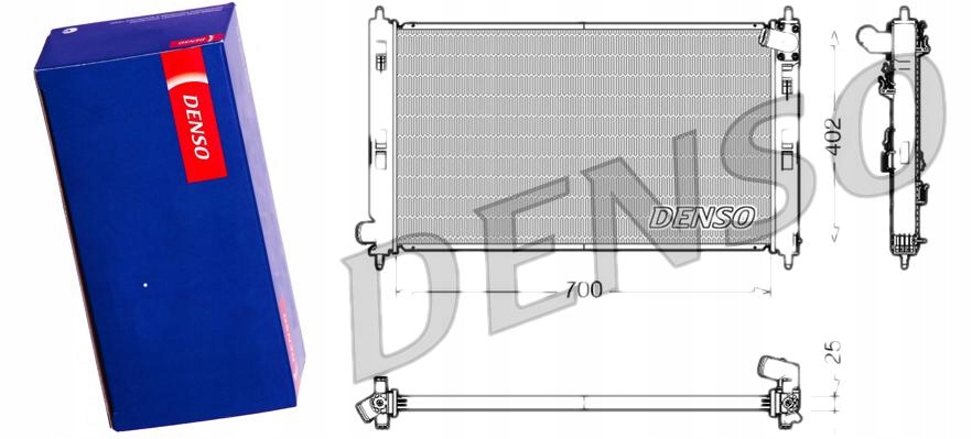фото №8, Denso drm45032 радіатор, система охолодження двигуна