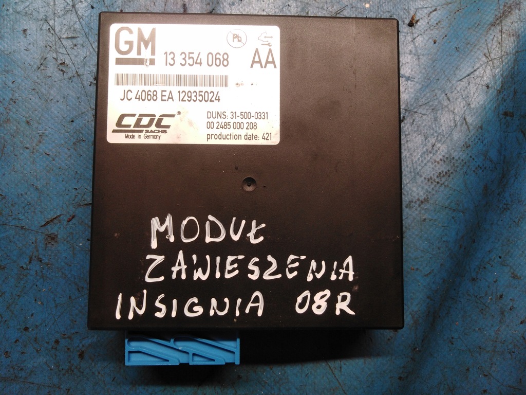 фото №1, Модуль блок керування підвіска opel insignia a