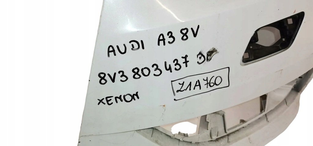 фото №9, Audi a3 8v 2012-2016 бампер передний перед ксенон 8v3807437de