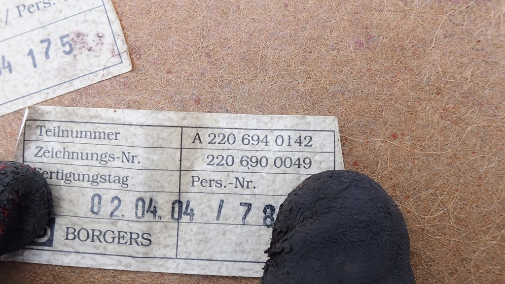 фото №10, Полка задняя задняя mercedes w220 a2206940142