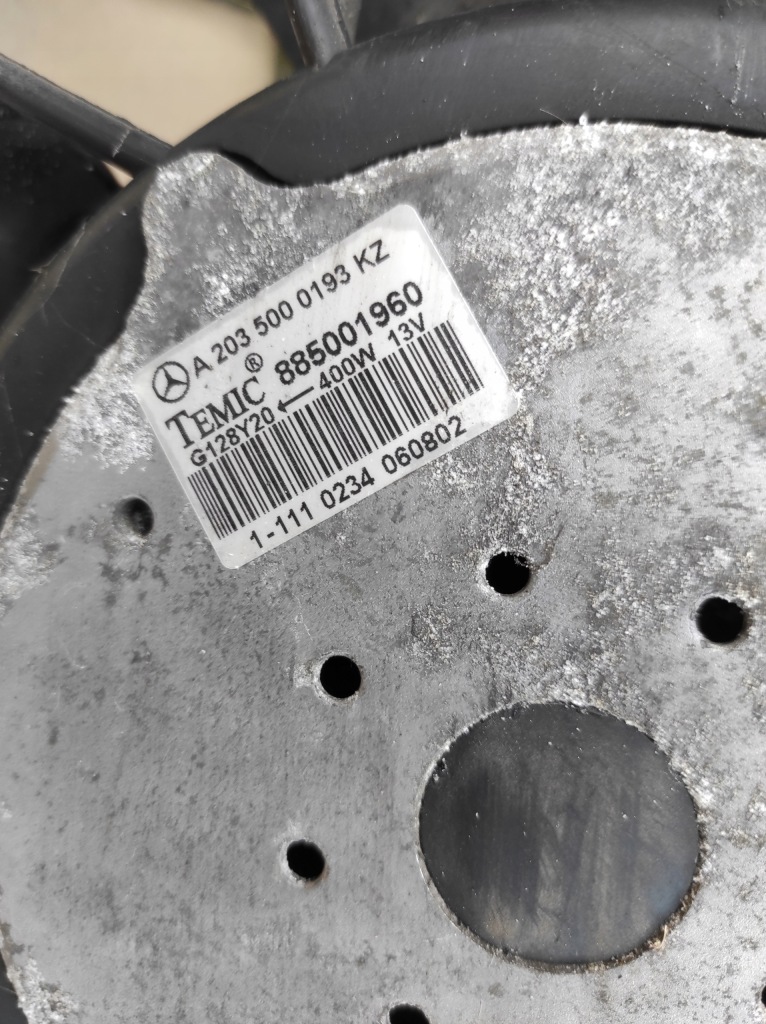 Вентилятор вентилятор модуль mercedes w203 clk w209 a2035000193 Зі Шроту