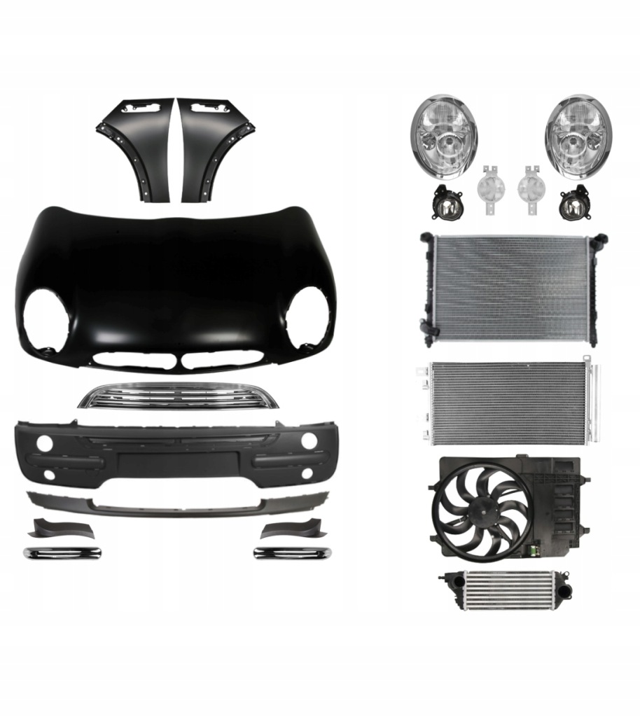 фото №1, Mini cooper r50 r52 01-04 капот бампер крила