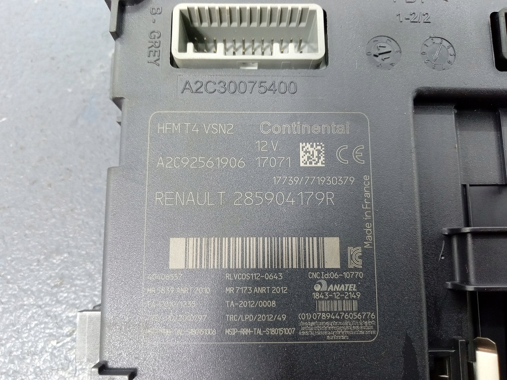 фото №4, Renault captur i 13- считыватель карта 285904179r