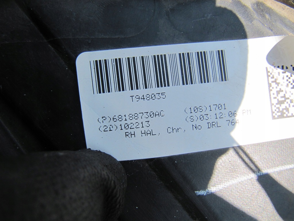 фото №16, Dodge durango lift 14- лампа левая оригинал ok перед передняя фара 2014