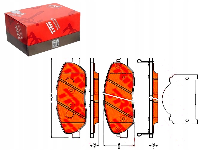 фото №1, Trw gdb3483 набір гальмівних колодок гальмівних, гальма дискові