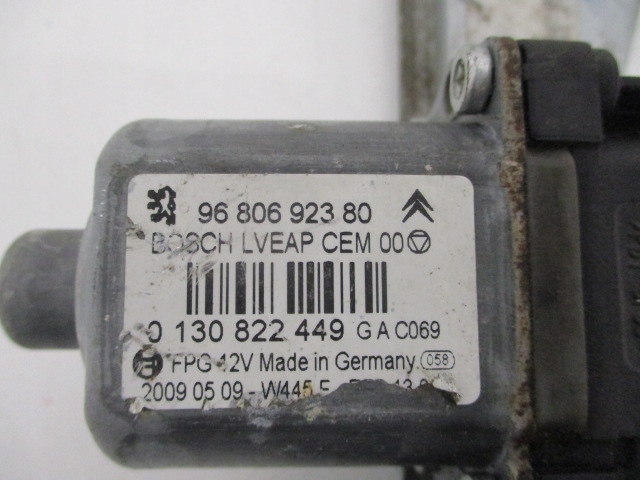 фото №8, Peugeot 308 i электрический подъемник стекло левый задняя 6 pin 9680692380