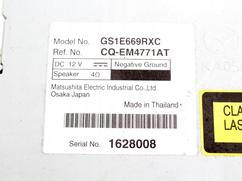 фото №7, Радио автомагнитола cd mp3 mazda 6 ii gh 07-12