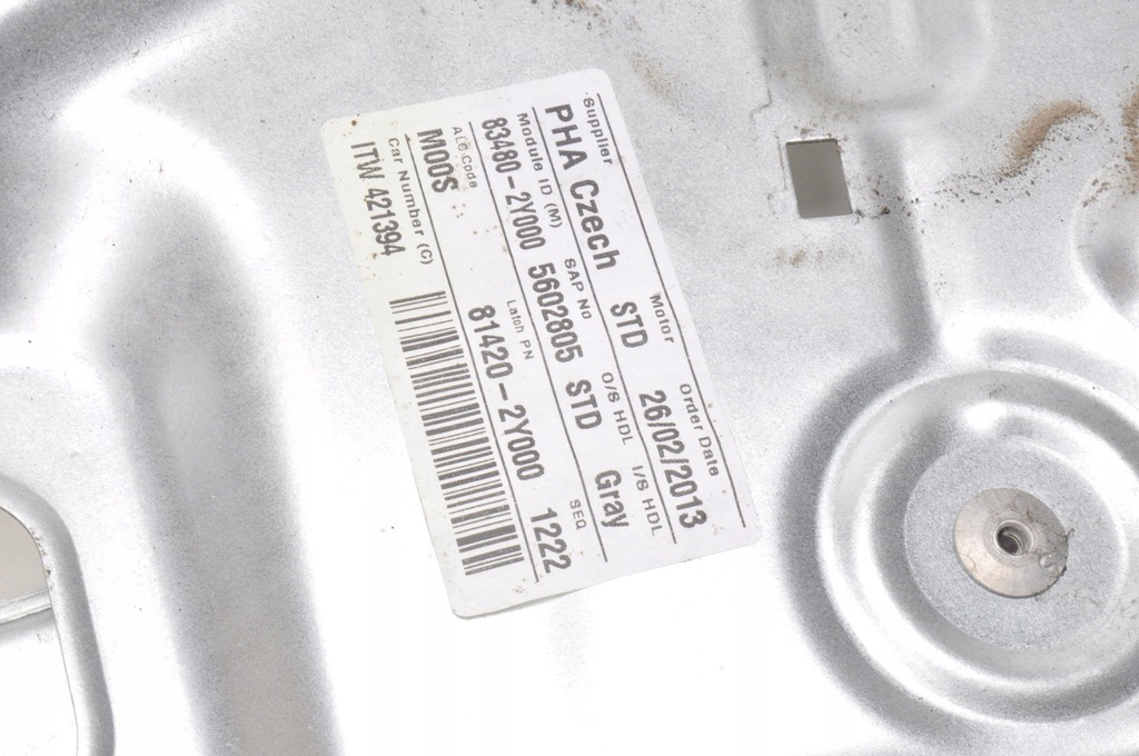 фото №6, Hyundai ix35 подъемник механизм стекло правый задняя задний 5d p1 81420-2y000