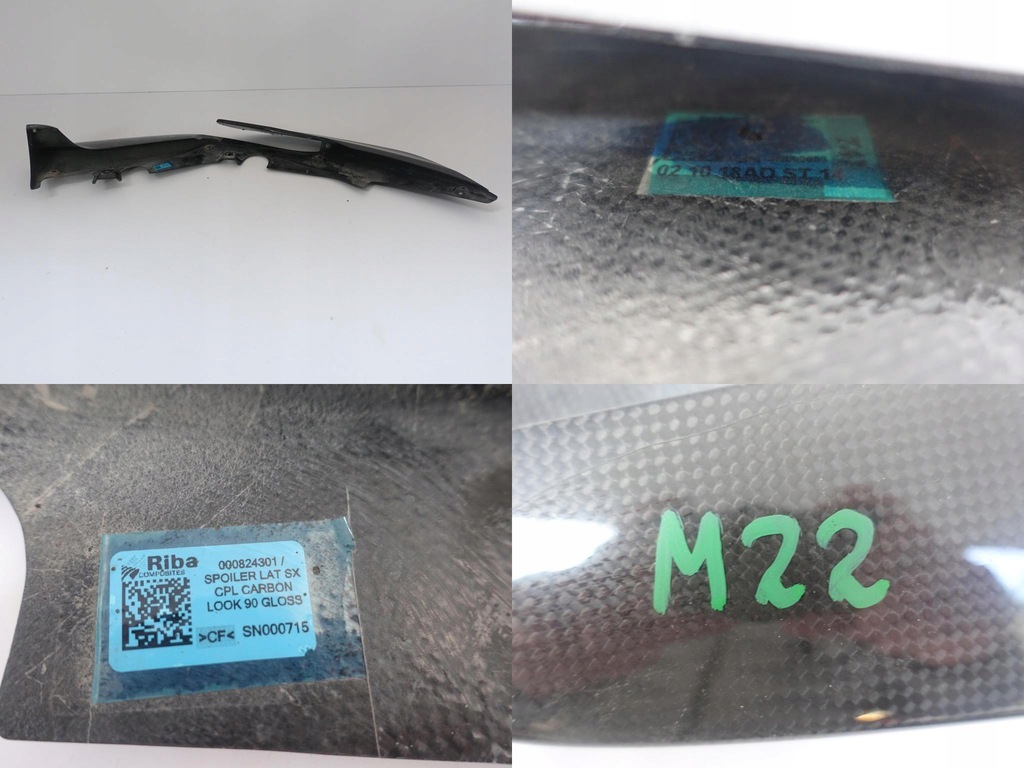 фото №12, Ferrari 488 pista spider спойлер лівий перед карбон