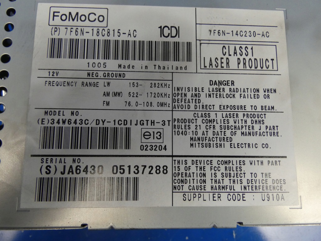 фото №2, Jaguar xf x250 радіо зчитувач cd