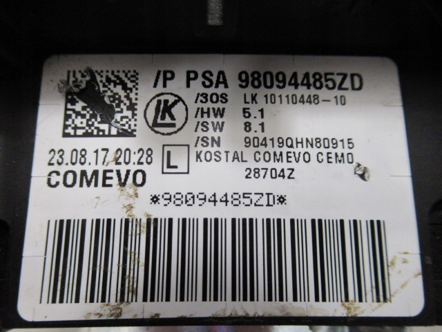 фото №11, Citroen peugeot переключатель комбинированный 98094485zd