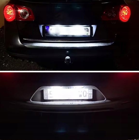 фото №10, Підсвітка номерного знака реєстраційний ліхтарі led vw passat b6 golf iv v vi 4