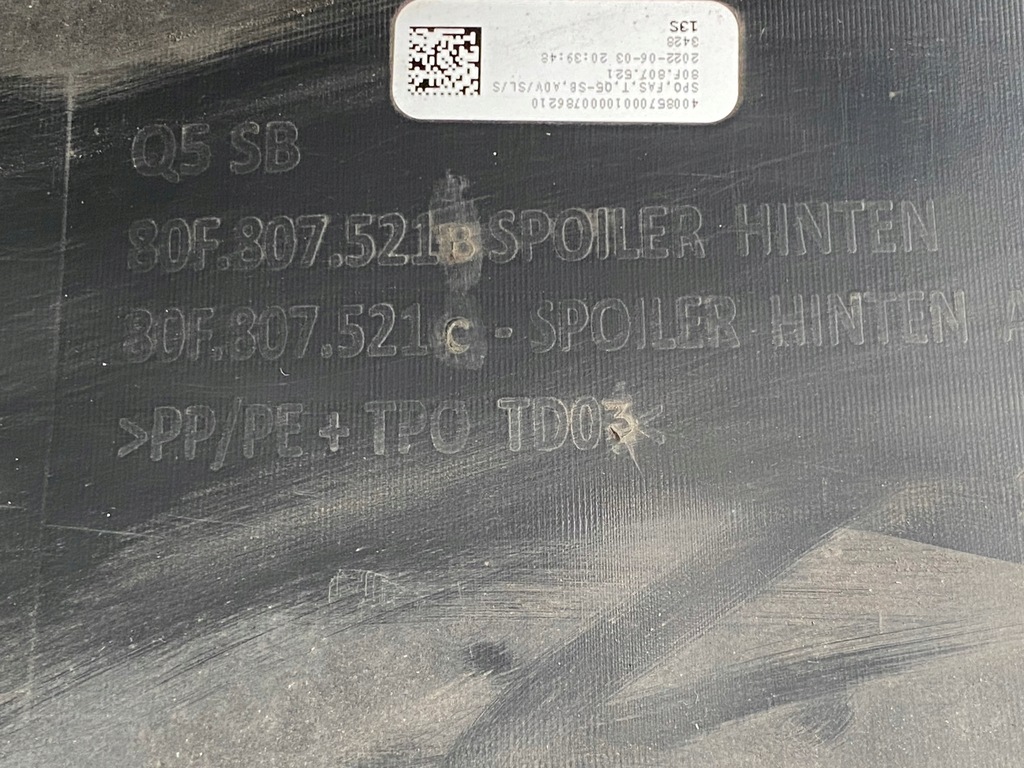 фото №10, Audi q5 80f lift s-line sportback бампер задняя 4xpdc